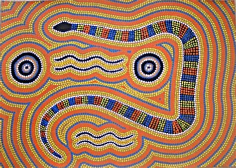 SERPENT : ART ABORIGÈNE D’AUSTRALIE – 